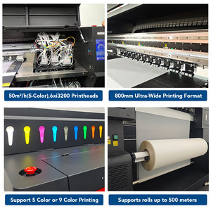Imprimante DTF industrielle 80 cm à 6 têtes <span class=keywords><strong>Epson</strong></span> I3200, machine d'impression sur film PET avec four à secouage de poudre automatique - Product Image 3