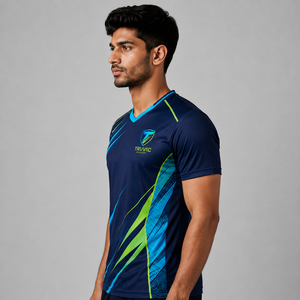 Maillot de volley-ball pour hommes personnalisé de haute qualité en gros, 100 % polyester, séchage rapide, respirant, sur mesure, taille OEM - Product Image 3