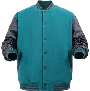 Varsity Jacket Cotton Baseball <b>Coat</b> Embroidered High Street Winter Outerwear Stand Collar Custom Apparel For Fashion Retailers - Product Image 6