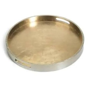 Luxury Design Handmade Decorative Food Serving Brass Metal Tray Hotel Catering Serving Dinner <b>Table</b> Decoration Tray Usage - Product Image 2