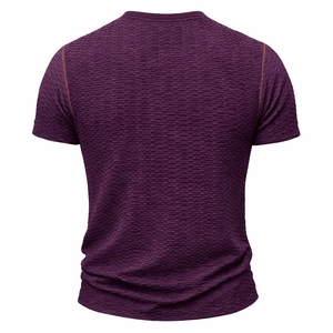 High Quality <b>Men's</b> T Shirts Gym Fitness Workout Training Wear Breathable <b>Stretch</b> Short Sleeve Custom Logo Design - Product Image 5
