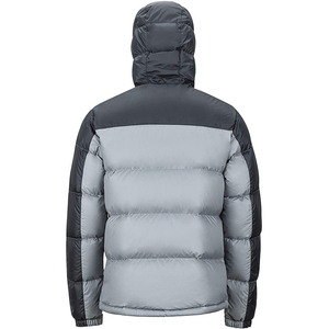Vestes matelassées pour hommes en gris uni, mode personnalisée, tissu 100% polyester de haute qualité, chaudes et épaisses pour l'hiver - Product Image 4