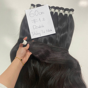 Cheveux longs naturels en vrac de haute qualité 100% cheveux humains crus vietnamiens vente entière 2025 produits tendance - Product Image 4