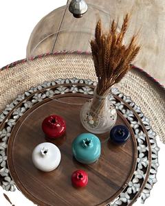 ถาดไม้อาราบิกพร้อมม็อบฝังและอะคริลิคใสสำหรับเทศกาลช็อกโกแลตและวันที่ - Product Image 2