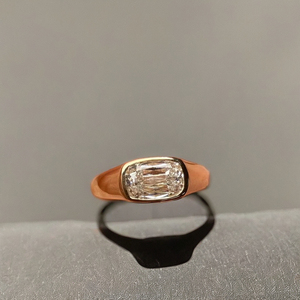 Elongated Cushion Cut Moissanite <b>Solitaire</b> Engagement <b>Ring</b> Bezel Set Minimalist Women's Gift Vana Jewels 925 Sterling <b>Silver</b> - Product Image 1