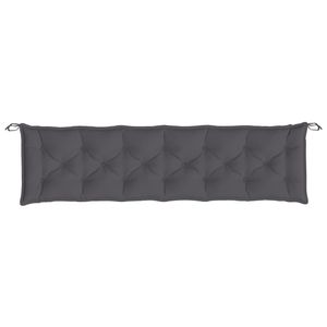 Coussin de banc de jardin en tissu Oxford anthracite 100% polyester, coussins et oreillers d'extérieur - Product Image 4