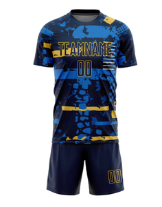 Conjunto de Uniforme de Fútbol de Alta Calidad con Manga Corta, Impresión Digital, Secado Rápido, Logotipo Personalizado, Colores y Tallas a Medida - Product Image 1