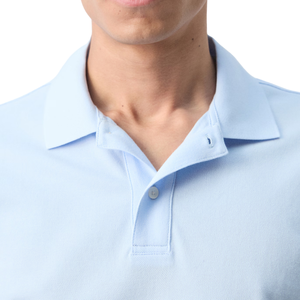 Camisa de Hombre Azul Claro, Lisa, Manga Corta, 100% Algodón, Corte Regular, Casual, Transpirable, Ecológica, Esencial para el Verano, Clásica - Product Image 5