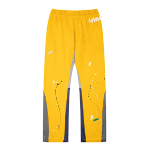 <b>Men's</b> <b>White</b> Painted Sweatpants Elastic Waist Breathable Casual Pants Distressed Design Summer Style - Product Image 6