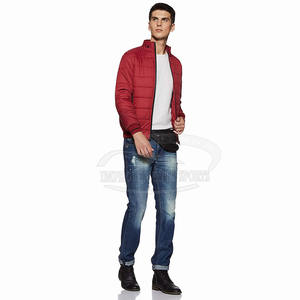 Veste matelassée de créateur personnalisée pour hommes, manteau d'hiver en coton brillant imperméable de haute qualité, col montant, capuche légère bulle High Street - Product Image 2