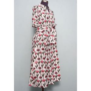 Vestido Casual de Verano para Mujer, de Algodón Premium, Suave y Dulce, Diseño Occidental, Corte en A, Cintura Natural, Largo Midi, Ecológico - Product Image 5