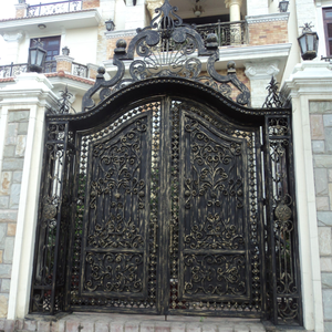 Puerta y Valla de Jardín Decorativas de Hierro Forjado Personalizadas para Casas con Diseño de Entrada Moderna para Villas Elegantes de Hoy - Product Image 4