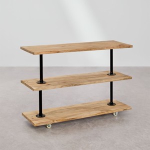Console en bois de manguier Vandana Amber Mark avec roulettes - Product Image 3