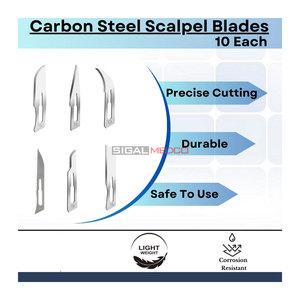 Bisturís Quirúrgicos Manuales Estériles de Alta Calidad, Tamaños 10, 11, 12, 14, 15, 16, Mango de Bisturí de Acero Inoxidable N.° 3 con Medidas - Product Image 6
