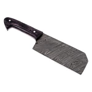Couteaux à découper la viande de haute qualité avec une lame large et tranchante, manche en bois riveté et étui de protection en cuir pour les aliments - Product Image 4