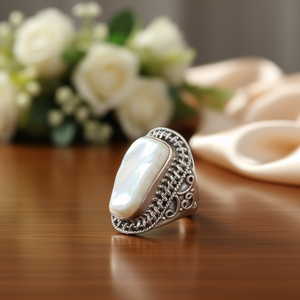 Anillo de Madreperla de 9.3 Gramos, Elegante Reloj de Joyería - Product Image 3