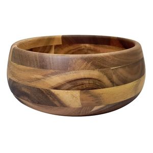 Smooth Finish Wooden Serving Bowl For Salad Fruit Bread <b>Pasta</b> Kitchen Dining Table Handmade Natural Wood Dish - Product Image 2