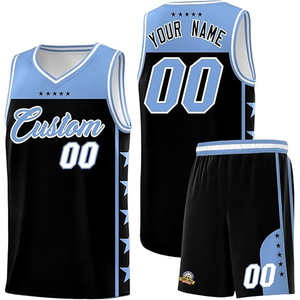 Conjunto de Pantalones Cortos y Camiseta de Baloncesto Personalizados, Uniforme de Equipo Universitario, Logotipo Personalizado, Nombre, Número, Escuela, Universidad, Club, Ropa Deportiva 100% - Product Image 1