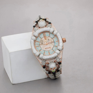 Hot Sale Moissanite Diamond Watch Decorative Jewelry <b>Wristwatch</b> with Quartz Movement and Craftsmanship Bulk Quantity Best Price - Product Image 1