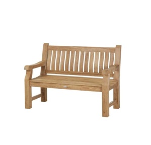 Teak Wood Garden <b>Bench</b> Modern Outdoor Furniture Durable Tapered Leg Design Waterproof Eco-Friendly Comfortable - Product Image 1