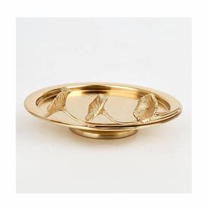 Nouvel arrivage de support à gâteau en laiton et aluminium à 2 niveaux, vaisselle en métal pour décoration de mariage et d'anniversaire, outils d'inspiration indienne pour gâteaux - Product Image 4