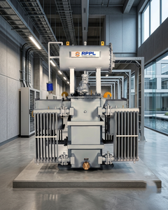 Transformateur de distribution immergé dans l'huile de 800 KVA, usage intensif, 20 KV primaire, 400V secondaire, refroidissement ONAN ONAF, bobinage en cuivre - Product Image 1