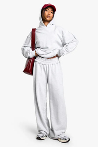 Pantalones Deportivos de Invierno para Mujer, de Alta Calidad, Corte Recto, Felpa, 100% Algodón, Suaves al Tacto, con Cordón Ajustable y Bolsillos - Product Image 2