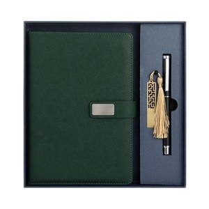 Cuaderno de cubierta dura, conjunto de regalo ejecutivo con usb y bolígrafos con logotipo personalizado, regalo de Año Nuevo, 2023 - Product Image 1
