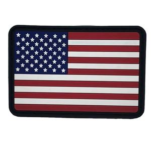 Parches de Bandera 3D de PVC de Goma de Alta Calidad, los Más Vendidos, Parches de Bandera de PVC de Goma Suave al por Mayor con Gancho y Bucle, la Mejor Calidad - Product Image 1
