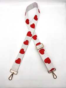 Heart Beaded Purse Strap Adjustable Clear <b>Bag</b> Accessory <b>Camera</b> Strap Queen of Hearts <b>Camera</b> Strap - Product Image 5