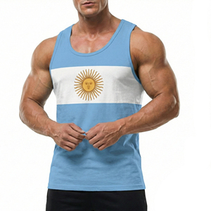 Camiseta sin Mangas de Alta Calidad para Hombre, con Estampado Animal Personalizado, 100% Algodón, ODM, Camiseta Deportiva sin Mangas, de Secado Rápido y Transpirable para Gimnasio - Product Image 6
