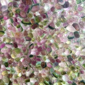 AAA Natural Multi Color <b>Tourmaline</b> Smooth Slice Gemstone 7mm to 11mm High Quality Fancy Shape <b>Tourmaline</b> for Jewelry Making Bulk - Product Image 1