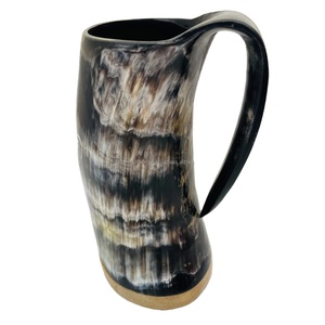 Handcrafted Viking Horn Tankard Mug Made From Genuine Polished Buffalo Ox Horn Best Unique Gift reenactment Lover Vikings Ragnar - Product Image 4