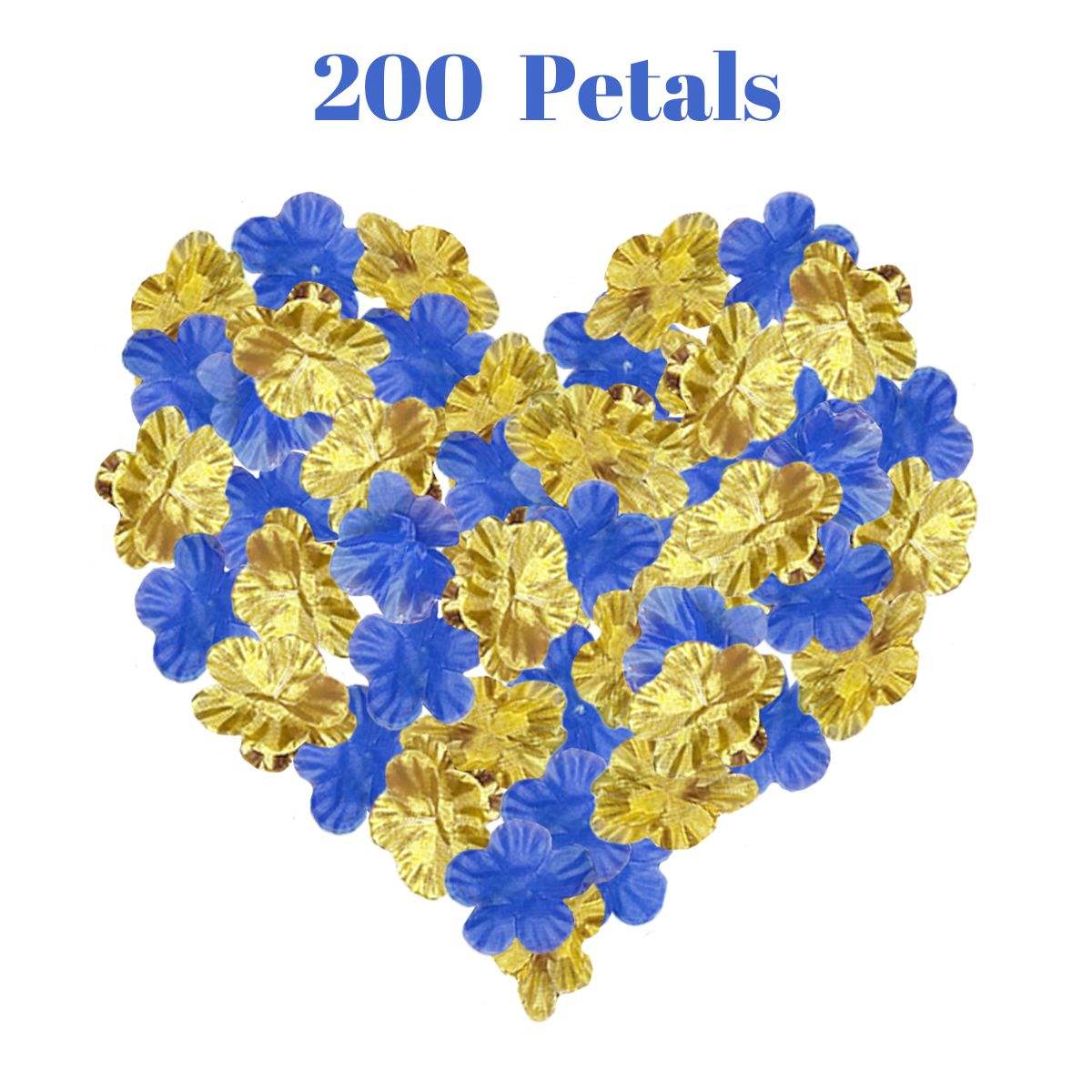 200Pcs Blue-Gold Color