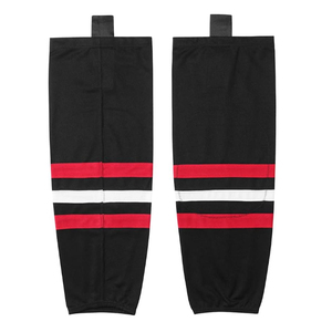 Red Striped <b>Knee</b> <b>High</b> Basketball <b>Socks</b> Breathable Spandex Polyester Legs Warmers for Adults Winter Sport Wear Ice Hockey <b>Socks</b> - Product Image 6