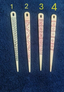 Aiguilles en os de buffle polies, sculptées à la main, écologiques, sur mesure, pour les magasins de fils et de fibres, destinées à la revente - Product Image 5