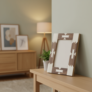 Cadre photo en bois naturel fait main pour la décoration murale de la maison, support photo pour salon, chambre, bureau, bois décoratif - Product Image 3