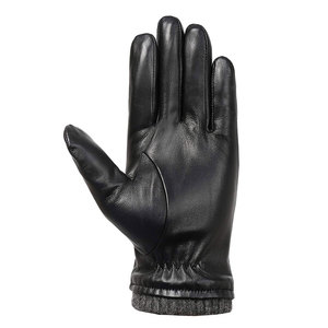 Guantes de Cuero Ajustables de Invierno, Transpirables, Ecológicos, de Alta Calidad, Suaves al Tacto, para Hombre - Product Image 1