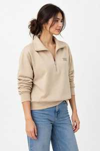 ONETEN APPAREL Sudadera de Forro Polar Unisex de Invierno con Cremallera de Cuarto, Cuello Alto, Estampado Frontal y Bloques de Color, 350 gramos - Product Image 2