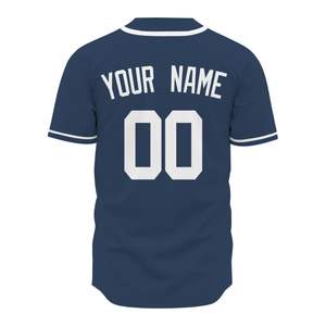 Maillot de baseball personnalisé OEM respirant et à séchage rapide 100% polyester à manches courtes pour adulte, vente en gros avec nouveau design pour la vente en ligne - Product Image 3