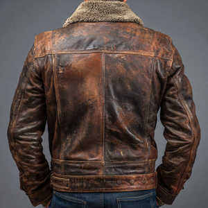 เสื้อแจ็คเก็ตหนังขนสัตว์คุณภาพสูงสำหรับผู้ชาย - Product Image 2