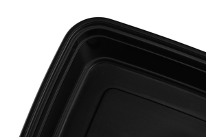 Rectangular Plastic Food <b>Container</b> With Lid Single Compartment BPA Free Simple Design Portable 58oz - Product Image 6