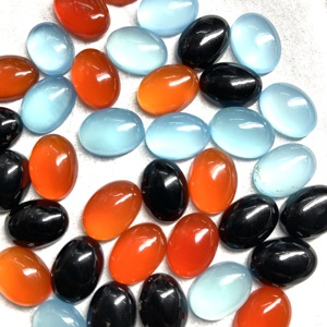 Cuentas de Ágata Pulida Natural Facetada de Gran Calidad, 18x16mm, Diámetro del Agujero 6mm, 6g, para Fabricación de Joyería, Collar DIY, Ónix - Product Image 3