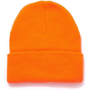 Wholesale Beanie Unisex Winter Hat Knitted Custom Cotton Warm and Soft Stretchable Beanie - Product Image 1