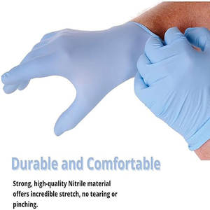 Vente en gros d'équipements de protection en nitrile noir bleu Gants en nitrile pour salle blanche - Product Image 6
