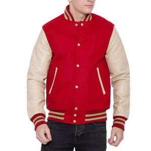 Unisex Varsity <b>Jacket</b> Winter Casual <b>Thick</b> 100% Wool <b>Fleece</b> Front Logo <b>Jacket</b> Men Varsity <b>Jacket</b> New Design Turn-down Collar - Product Image 4