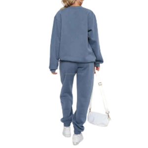 Conjunto Deportivo de Invierno para Mujer, 100% Algodón, Sudadera de Felpa Regular, Pantalones Deportivos Tie Dye, Ropa Deportiva para Gimnasio, Temporada de Otoño, Personalizado OEM - Product Image 6