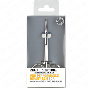 Ciseaux à cuticules de précision en acier inoxydable couleur argent, lame droite à pointe fine, outil de manucure, couleur et logo personnalisables - Product Image 3