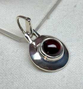 Elegant Red Garnet Pendant 925 Sterling Silver Boho Vintage Gemstone Jewelry Gift NIKHIL GEMS Third Party Certified Engagement - Product Image 4