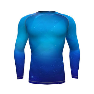 เสื้อรัดรูปแบบสั้นรุ่นใหม่ทันสมัย ปรับแต่งได้ตามต้องการ สำหรับ BJJ MMA ยิวยิตสู ผลิตตามสั่ง ยูนิเซ็กซ์ แห้งเร็ว เป็นมิตรกับสิ่งแวดล้อม ระบายอากาศได้ดี น้ำหนัก 240 กรัม - Product Image 4